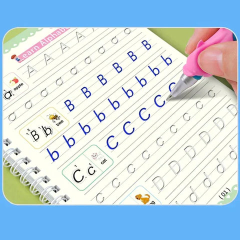 Set of 4 Reusable Handwriting Kids Magic Book - Nooraxo