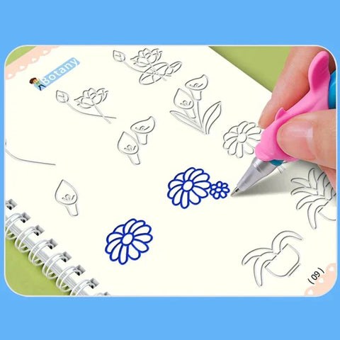 Set of 4 Reusable Handwriting Kids Magic Book - Nooraxo
